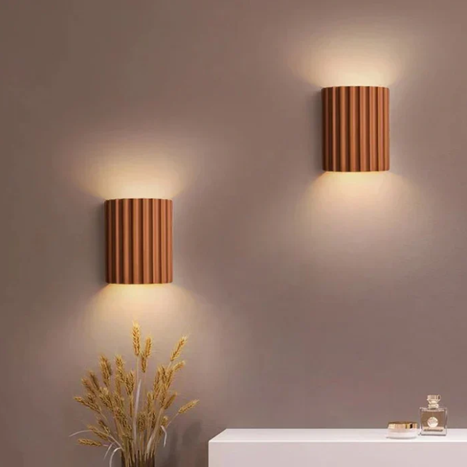 Moderne Harz-Wandlampe - Stilvolles Design | Warmes Licht