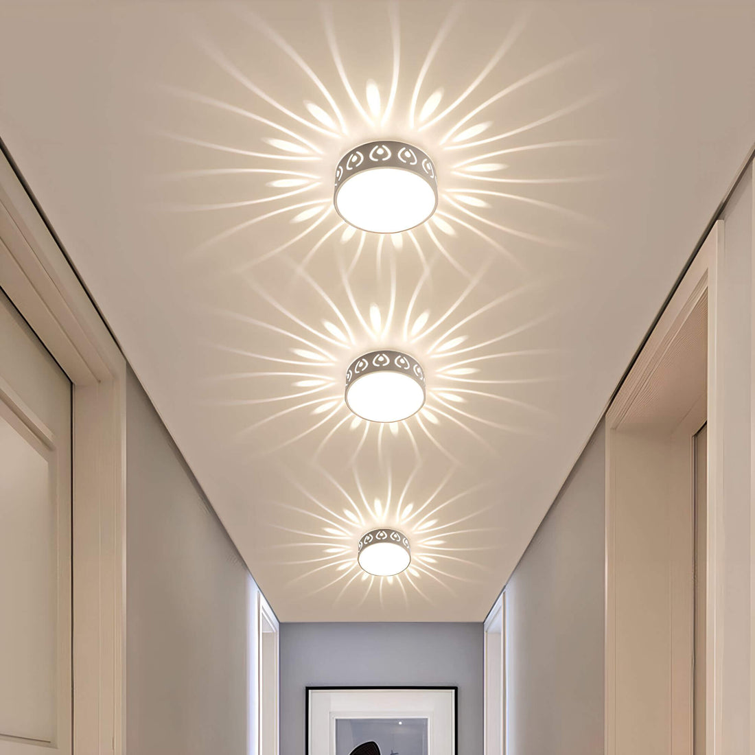 Moderne LED-Deckenleuchte - Beleuchtung für Flur, Balkon