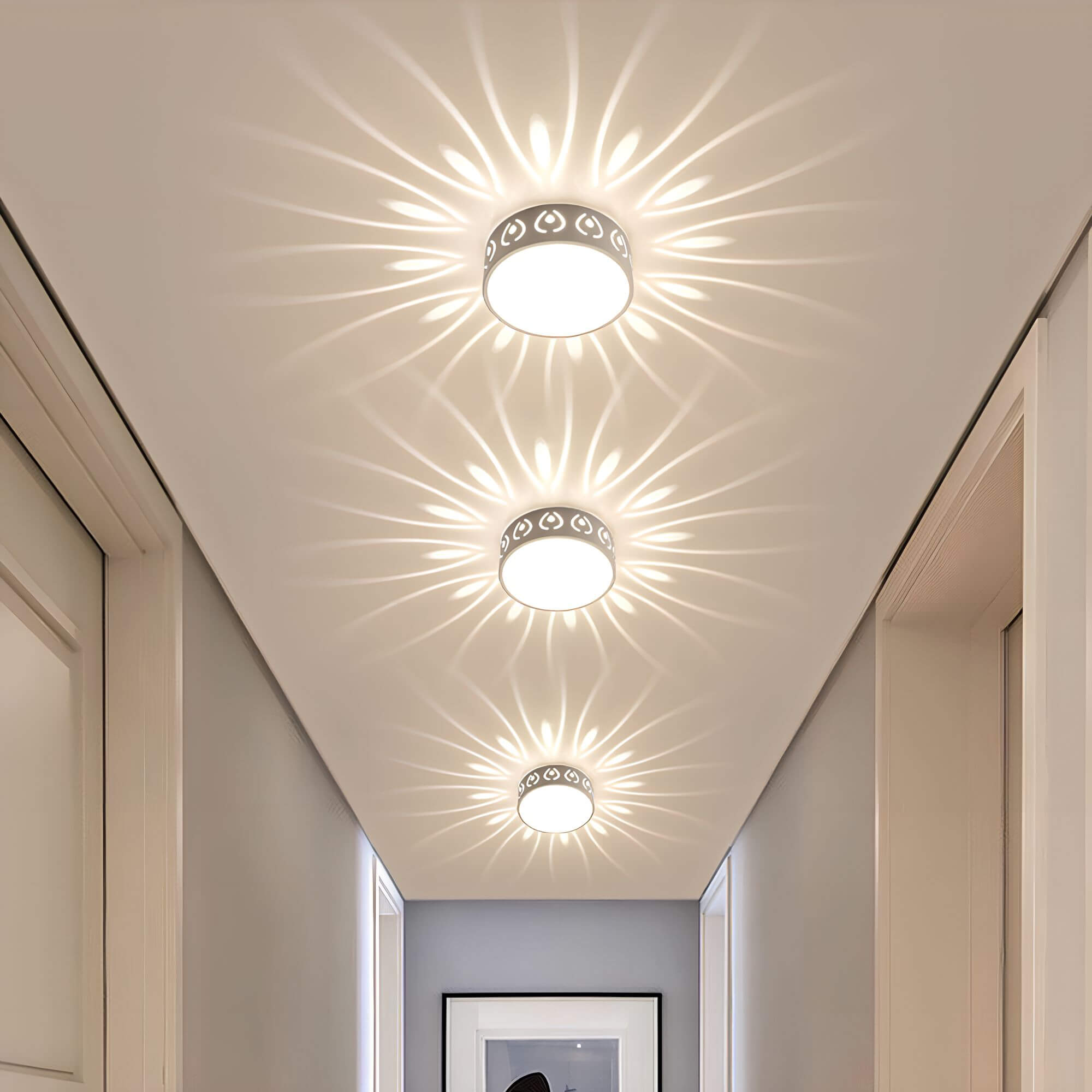 Moderne LED-Deckenleuchte - Beleuchtung für Flur, Balkon