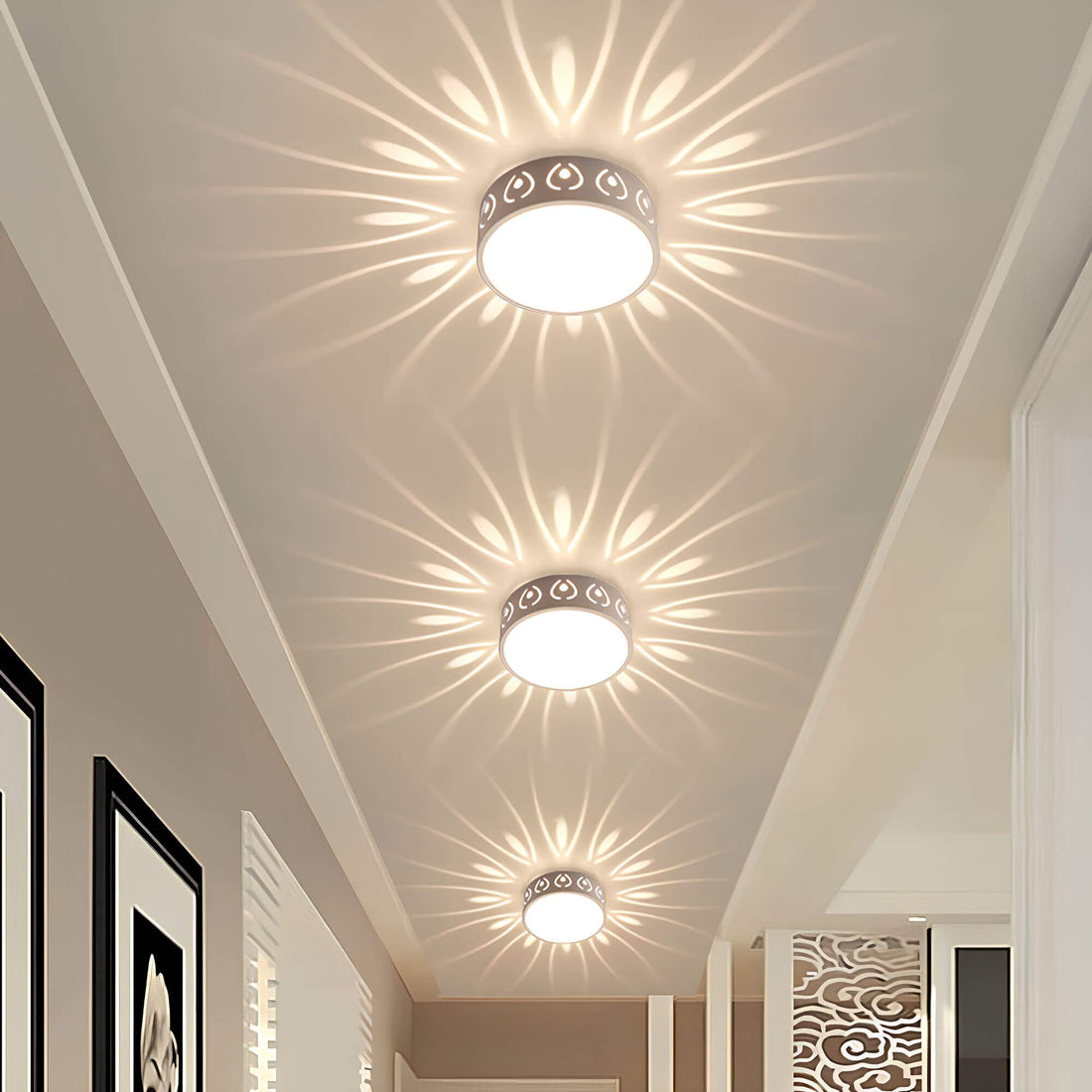 Moderne LED-Deckenleuchte - Beleuchtung für Flur, Balkon