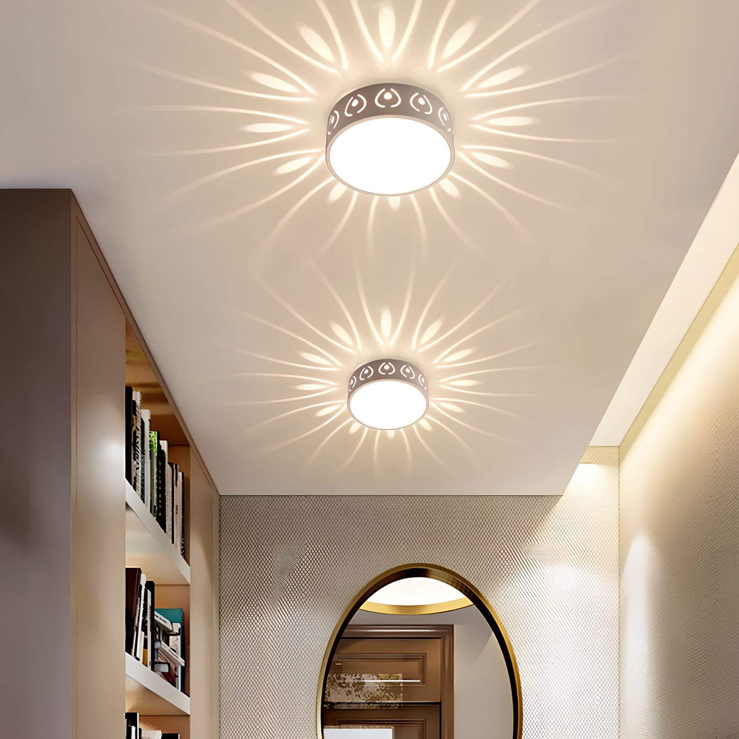 Moderne LED-Deckenleuchte - Beleuchtung für Flur, Balkon