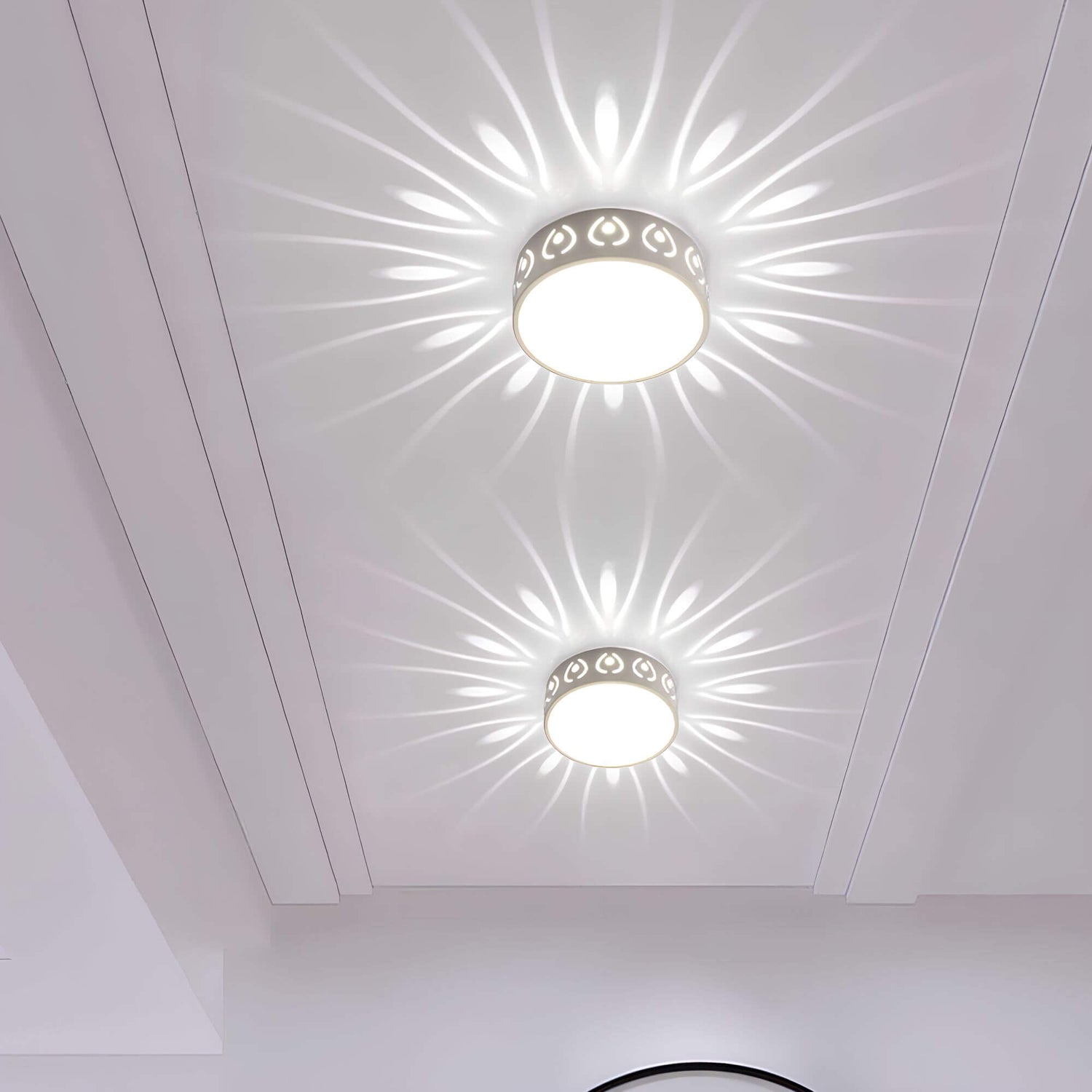 Moderne LED-Deckenleuchte - Beleuchtung für Flur, Balkon