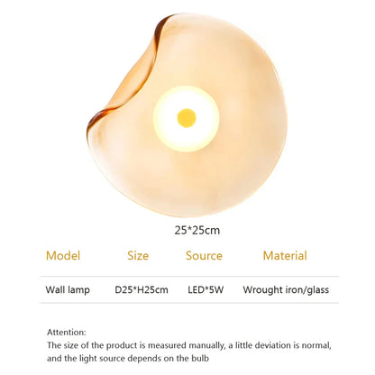 LED Glas Wandleuchte - Energiesparend &amp; Modern