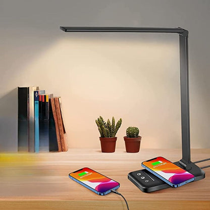 Moderne LED-Schreibtischlampe - USB-Ladeanschluss | BrightEase
