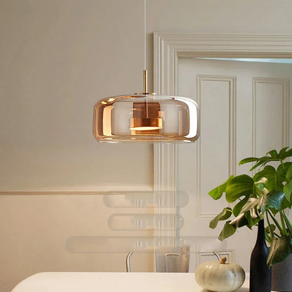 Glas-Kuppel-Kronleuchter - Dimmbares LED-Licht