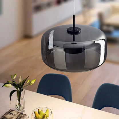 Glas-Kuppel-Kronleuchter - Dimmbares LED-Licht
