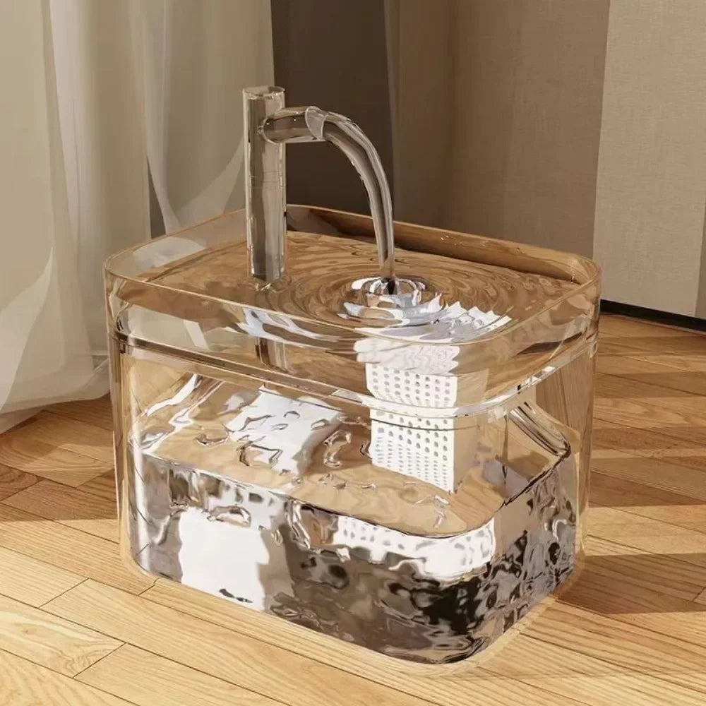 Premium Haustier Trinkbrunnen - Stetiger Wasserfluss &amp; Filter