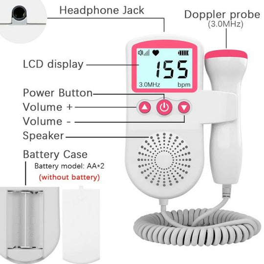 Fetal Doppler Herzfrequenzmonitor für schwangere Frauen