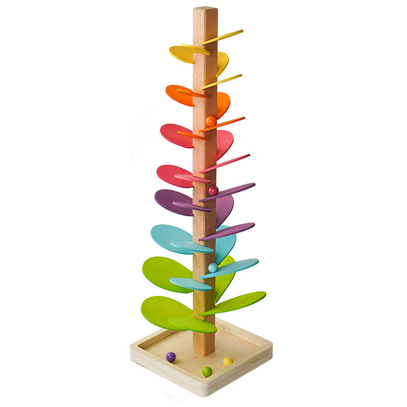 Regenbogen Murmel Holzturm - Spielzeug &amp; Bildung