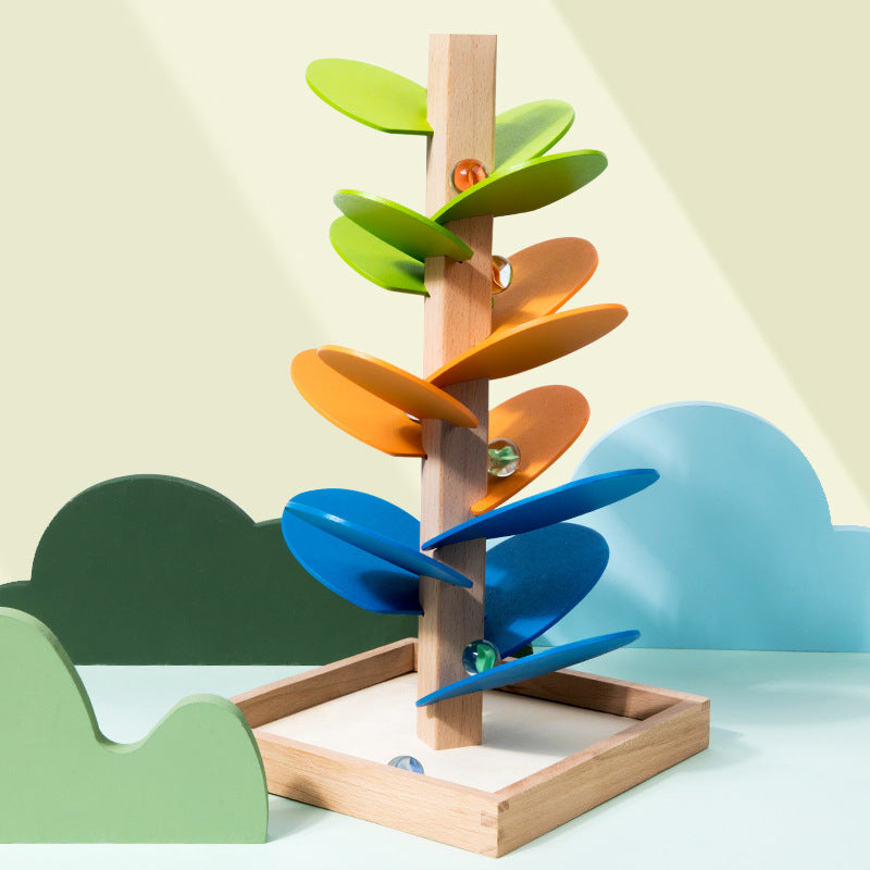 Regenbogen Murmel Holzturm - Spielzeug &amp; Bildung