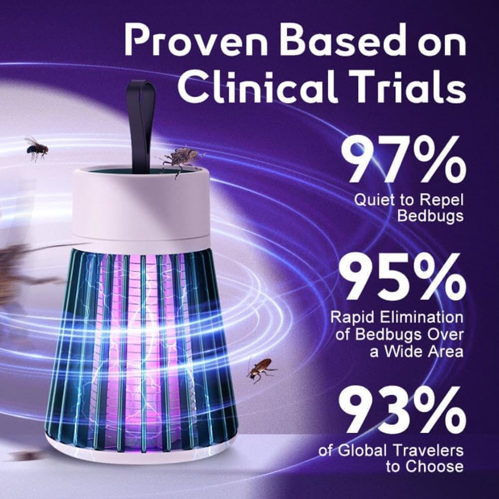 Mücken- &amp; Insektenvernichterlampe - 2er-Pack, UV-Licht-Insektenfalle für Innen- &amp; Außenanwendung, Effektive Schädlingsbekämpfungslösung