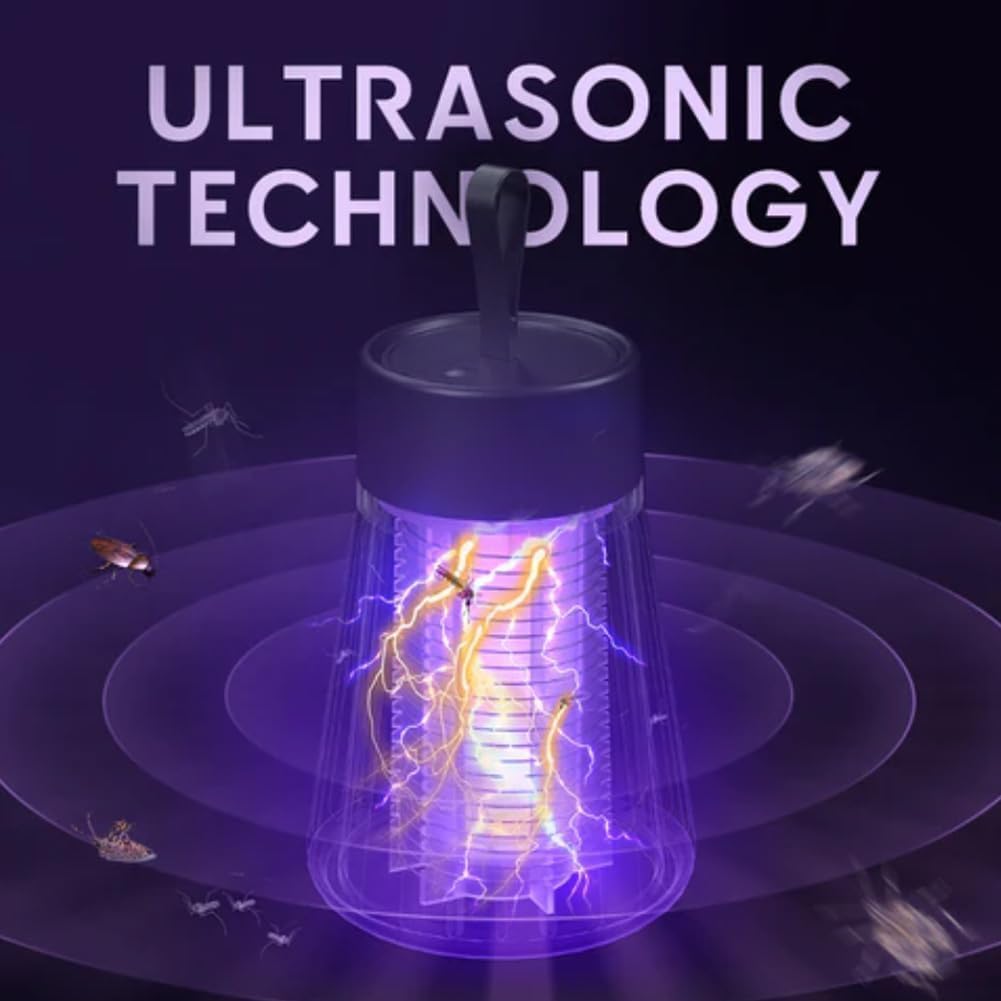 Mücken- &amp; Insektenvernichterlampe - 2er-Pack, UV-Licht-Insektenfalle für Innen- &amp; Außenanwendung, Effektive Schädlingsbekämpfungslösung