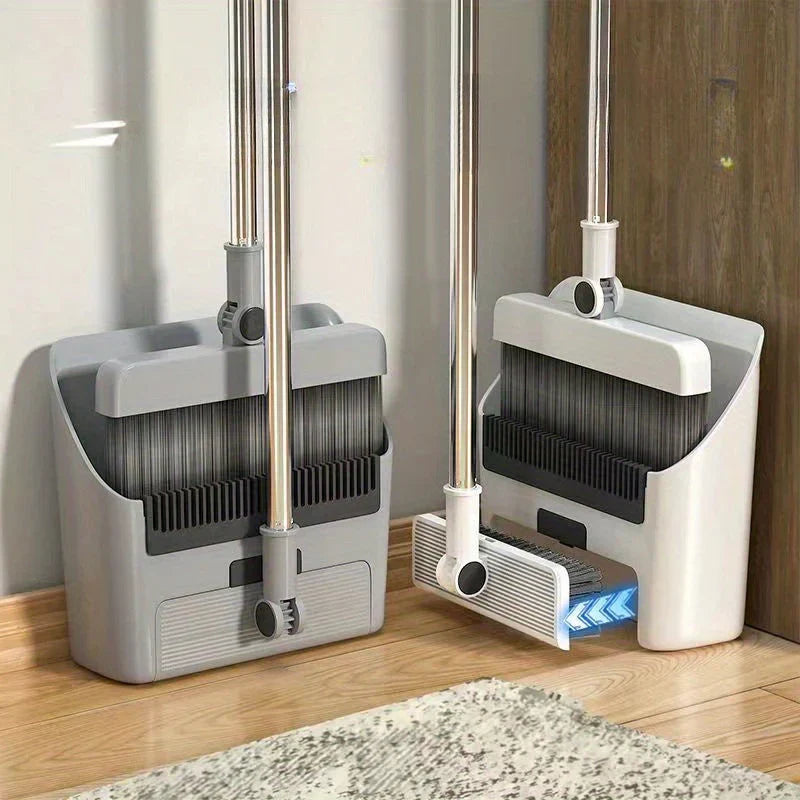 Multifunktionales Besen- und Kehrblech-Set | 3-in-1 Reinigungswerkzeug