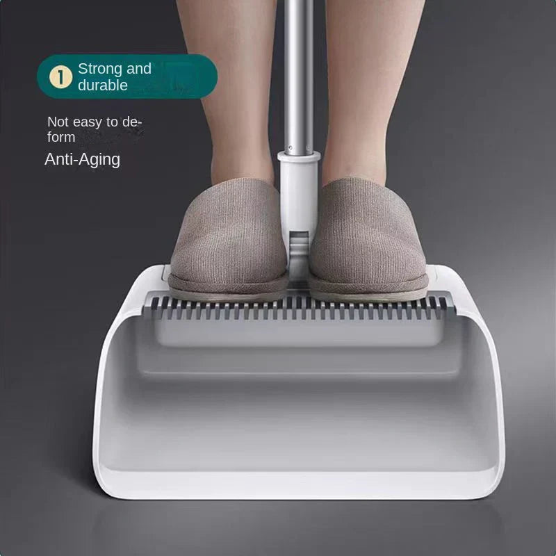 Multifunktionales Besen- und Kehrblech-Set | 3-in-1 Reinigungswerkzeug