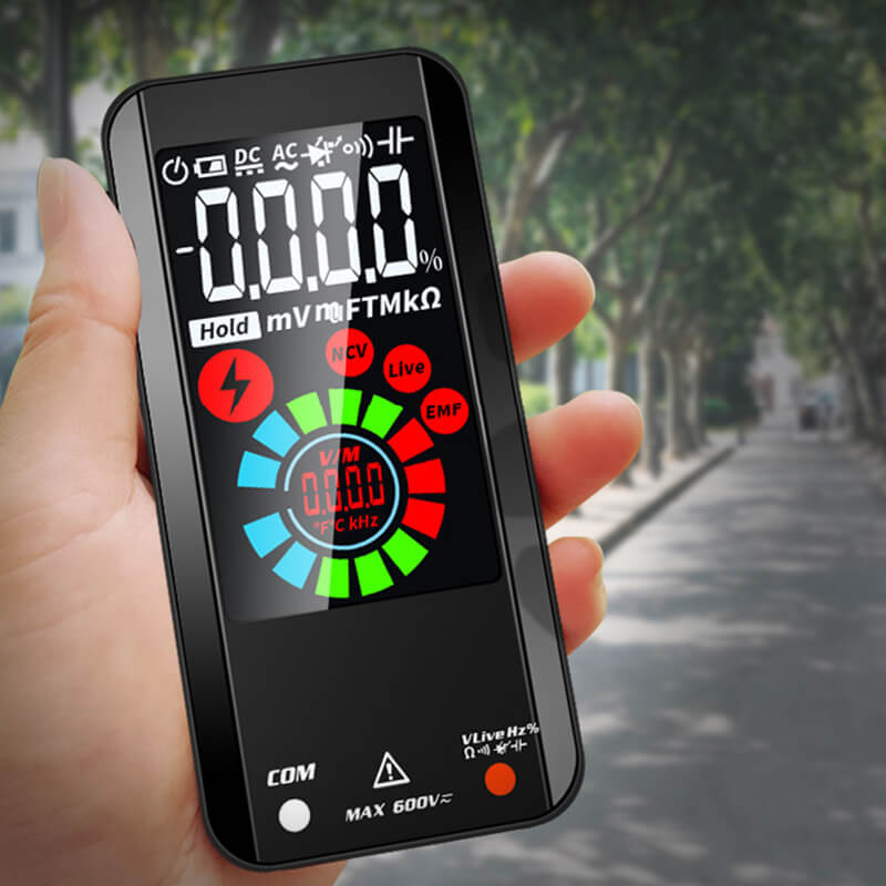 Vollautomatisches Smart Digitalmultimeter – Hochpräziser Tester für Spannung, Strom und Widerstand
