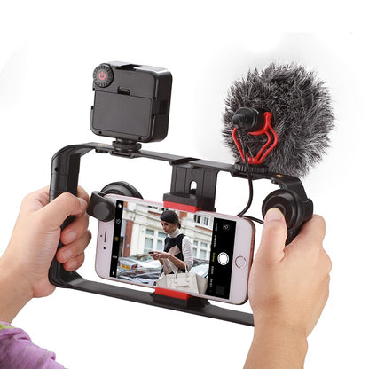 Smartphone Video Rig Stabilizer Mit Licht