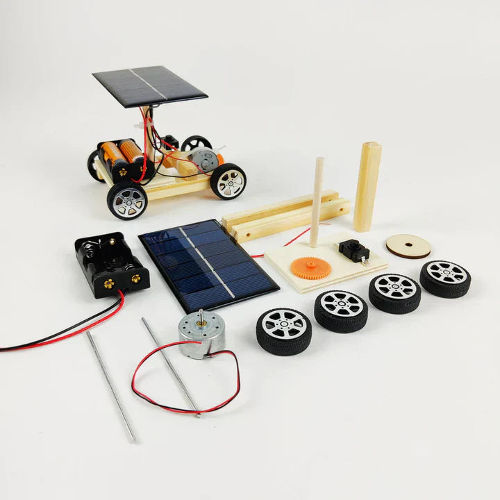 Rennwagen-Konstruktionsset - Solar- und Batteriebetrieben