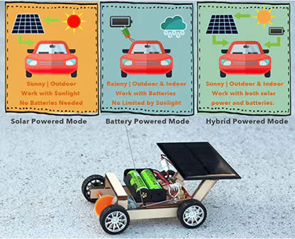Rennwagen-Konstruktionsset - Solar- und Batteriebetrieben