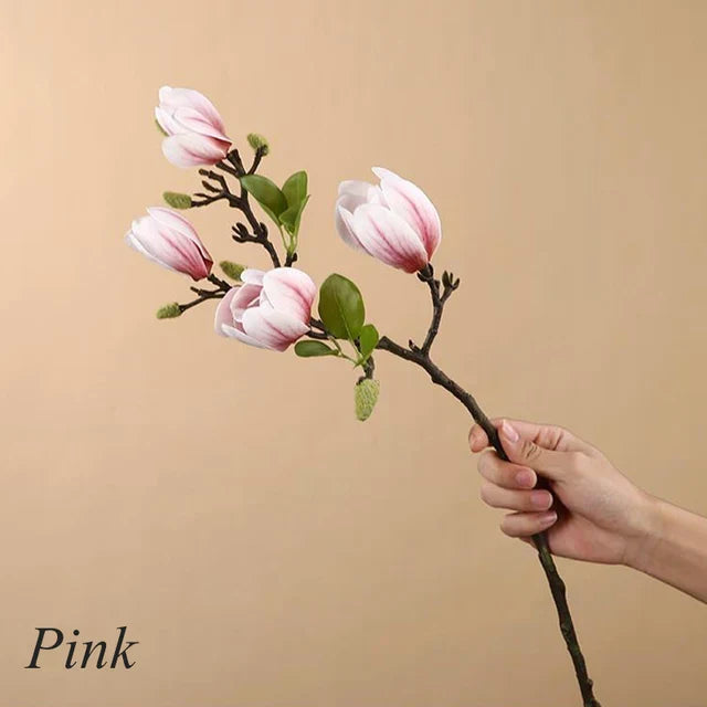 SilkSplendor - Künstliche Magnolienzweige | Naturgetreue Deko