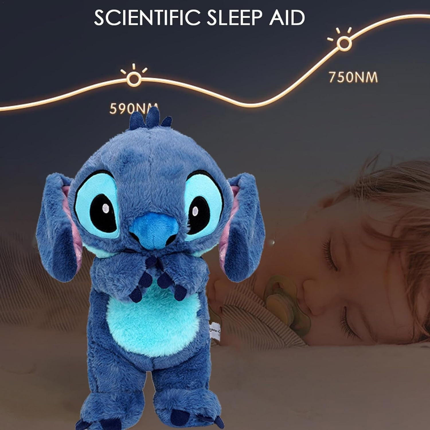 Plüsch-Stitch mit Licht &amp; Musik für Kinder