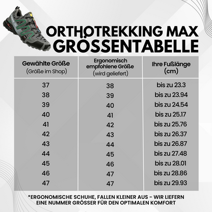 OrthoTrekking Max - Bequeme Orthopädische Wanderschuhe