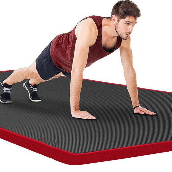 Fitnessmatte Männer Hohe Dichte Übungs Yoga Rutschfeste Matte Für Fitnessstudio Zuhause