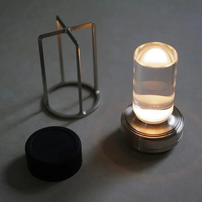 Ambient Lantern Kabellose Wiederaufladbare Kleine Nachttischlampe Gold