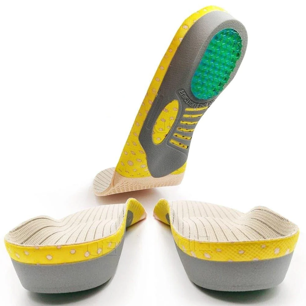 2 Stück Premium-orthopädische Gel-Einlegesohlen Orthopädische Fußgesundheit Sohle Polster für Schuhe Einlage Fußgewölbe-Stütze für Plantarfasziitis Unisex