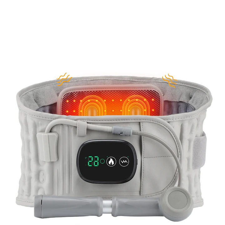 Verstellbarer Decompression Rückenstützgürtel mit Luftpumpe, Schmerzlinderung bei Bandscheibenproblemen, Taillengröße 29-49 Zoll