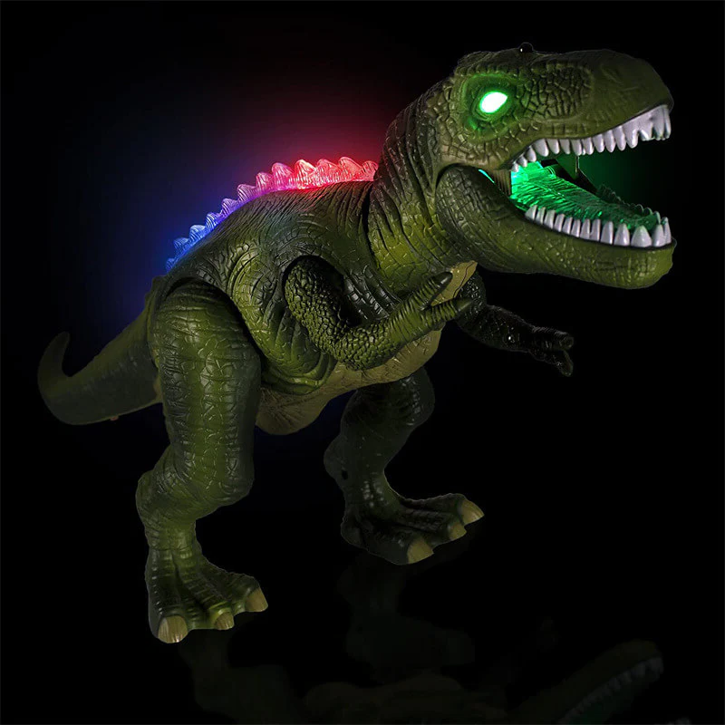 Fernbedienung T-Rex Dinosaurier mit LED-Beleuchtung, gehend &amp; brüllend realistische Dinosaurier-Spielzeuge