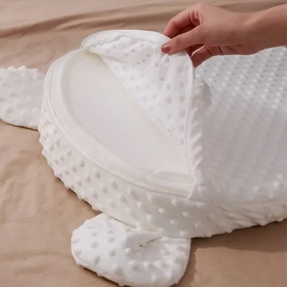 Neugeborenes Baby Ruhe- &amp; Komfortkissen: Anti-Roll- und refluxresistente Schlafunterstützung