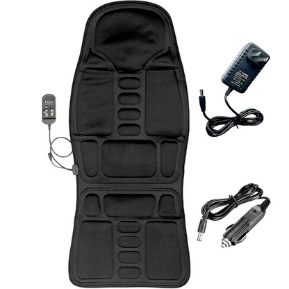 8 Mode Massagesitzauflage mit beheiztem Rücken-Nacken-Kissen für Auto &amp; Zuhause