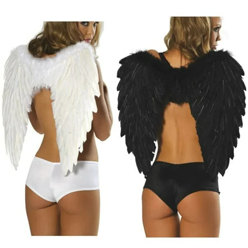 Realistische Engel Flügel Kostüm – Halloween Party Dekoration, Verkleidung, Cosplay und Bühnenaufführungs Requisiten