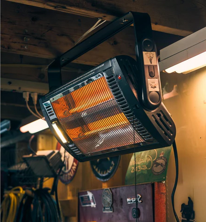 Wandmontierter Infrarot-Terrassenheizer mit Halogenlampe 1500W für Innen &amp; Außen