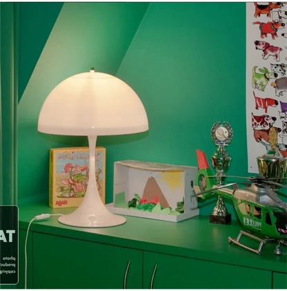 Retro Dänische Tischlampe/ Stehlampe - Ikonisches Pilzdesign für moderne Räume