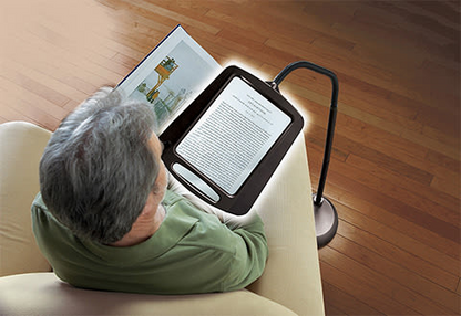 Vollseiten-Vergrößerungsglas mit LED-Licht – Freihand-Lesehilfe für Bücher, Basteln und Hobbys