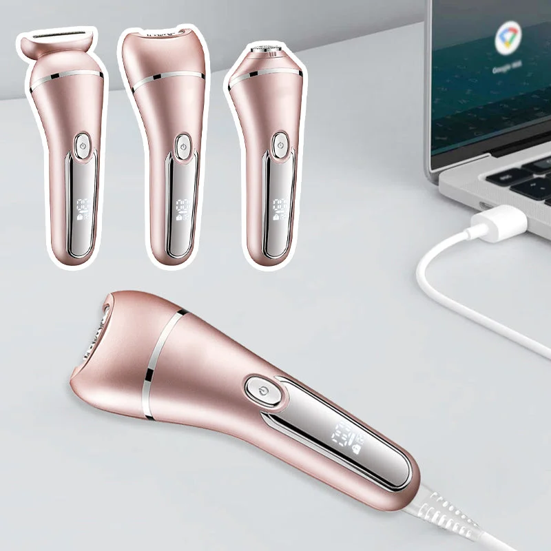 3-in-1 Wasserdichter Elektrischer Rasierer für Frauen