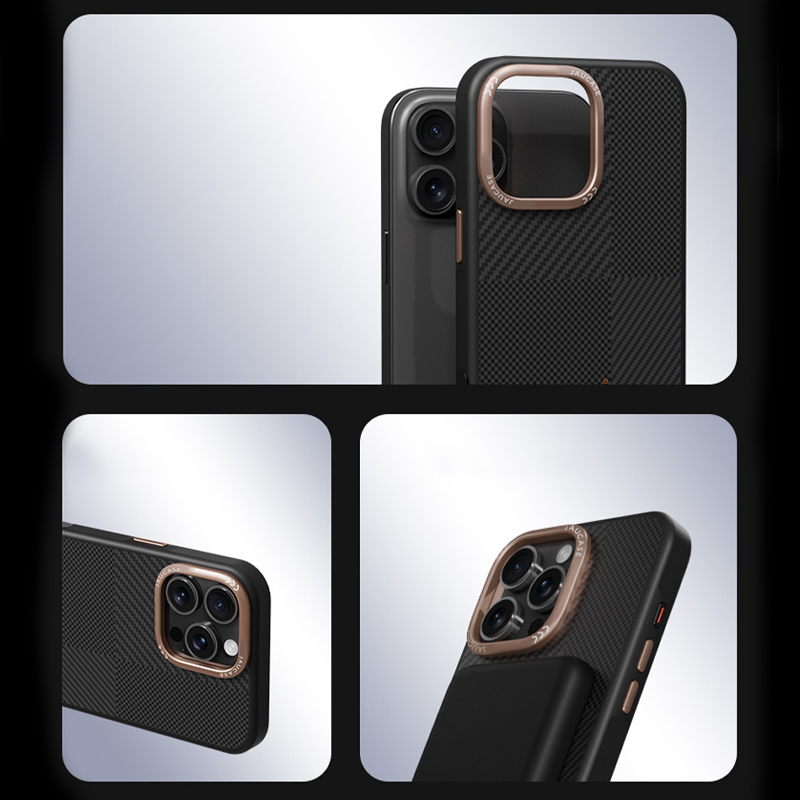 CoreEdge BlackGold Carbon Case – Magnetisch bereit &amp; Linsenschutz