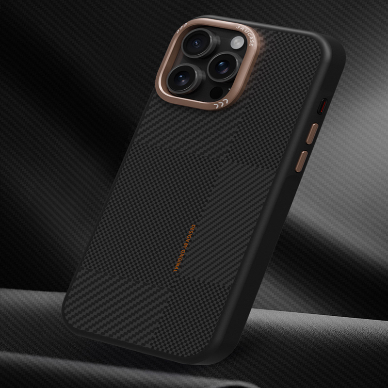 CoreEdge BlackGold Carbon Case – Magnetisch bereit &amp; Linsenschutz