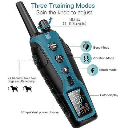 2000-Meter Reichweite Fortschrittliches Funk-Hundetraining Halsband