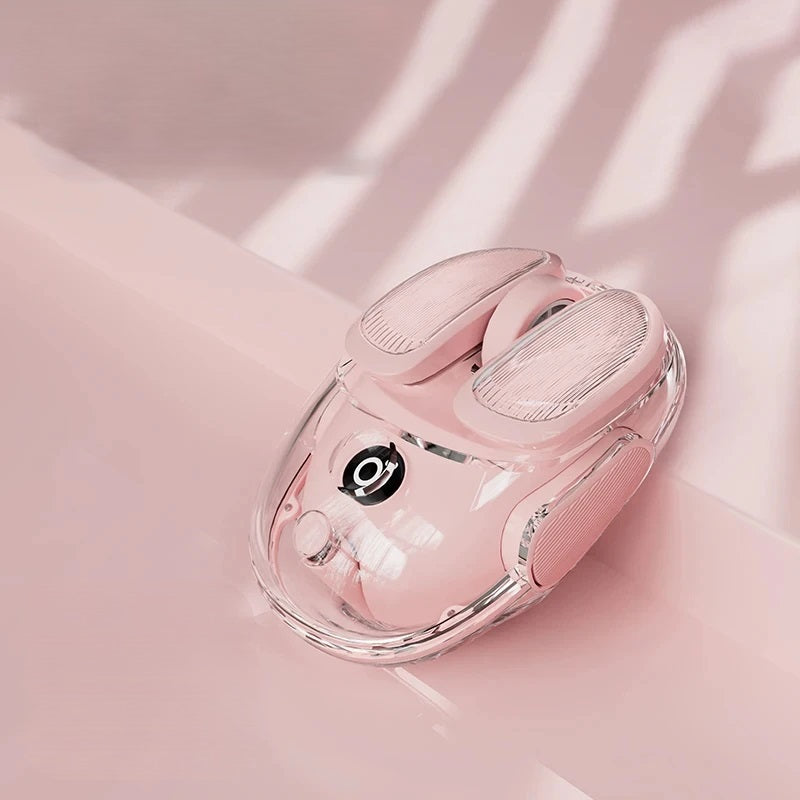 Silent Dual-Mode Wireless Transparent Mouse – Ergonomisch, Wiederaufladbar &amp; Ultra-Präzise für Büro &amp; Gaming