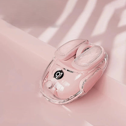 Silent Dual-Mode Wireless Transparent Mouse – Ergonomisch, Wiederaufladbar &amp; Ultra-Präzise für Büro &amp; Gaming