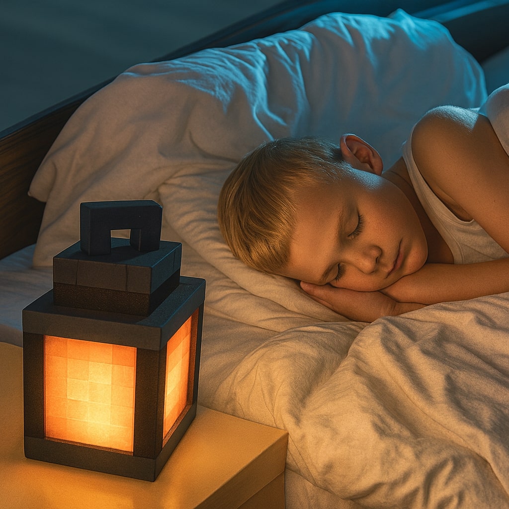 Minecraft Lampe | Kabellose Tischlampe | Nachttischlampe | Wandleuchte Innen | PixelLicht