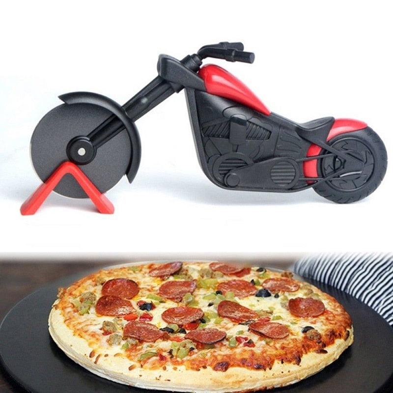 Pizzaschneider im Motorrad-Stil - MotoSlice | Edelstahl &amp; Design