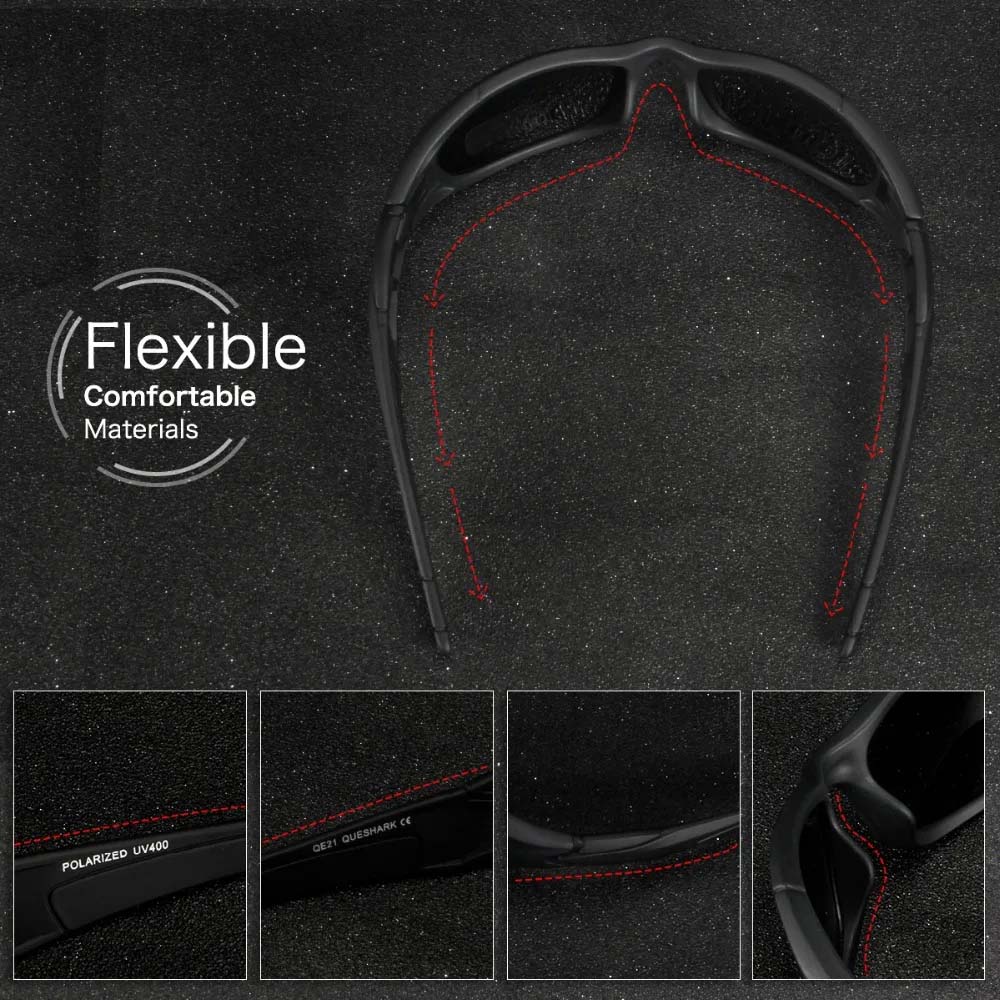 Polarisierte Motorrad Sonnenbrille - Klare Sicht | Leicht