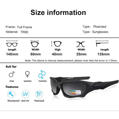 Polarisierte Motorrad Sonnenbrille - Klare Sicht | Leicht