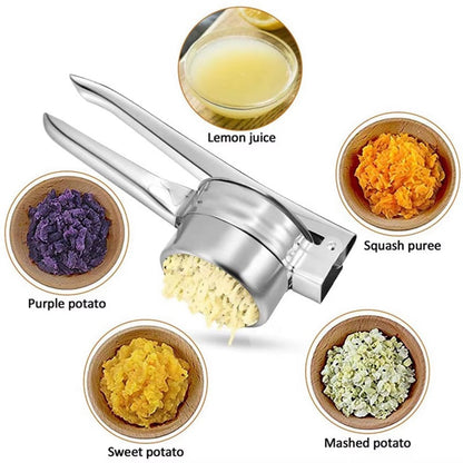 Edelstahl Kartoffelpresser mit 3 austauschbaren Scheiben