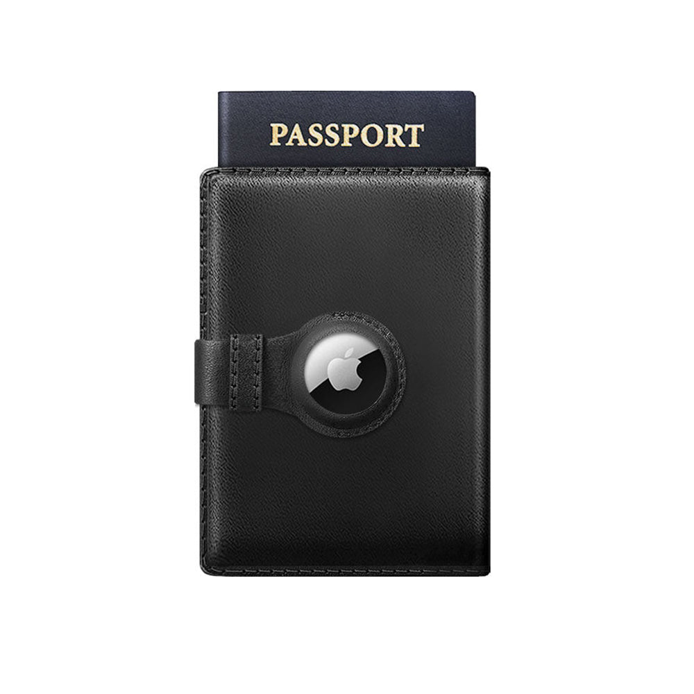 Premium Leder AirTag Reise-Wallet