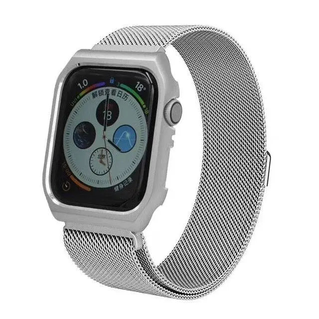 Apple Watch Series 5 – makelloses Mesh-Loop-Bandgehäuse aus Edelstahl