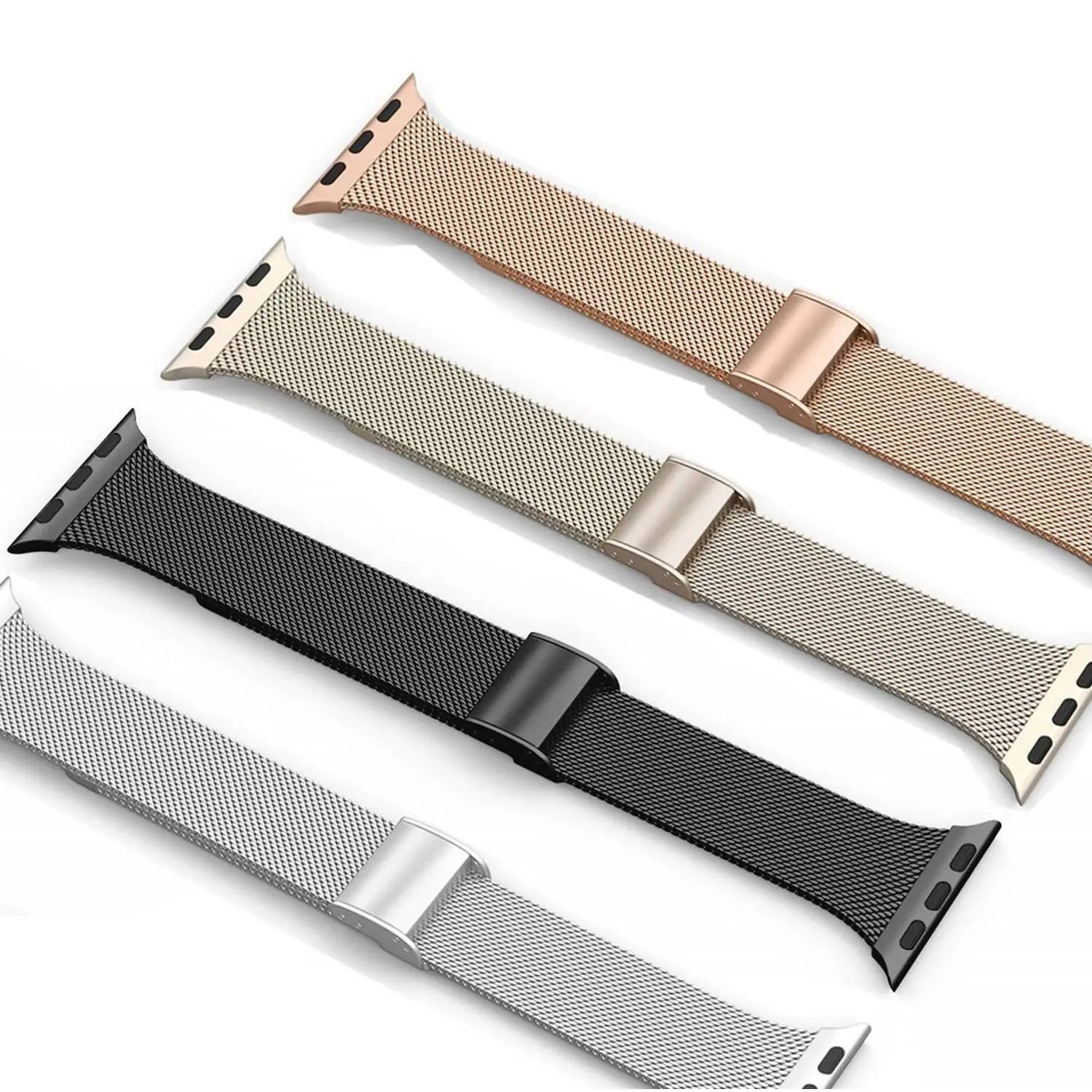 Hochwertiges dünnes Edelstahl-Mesh-Armband für die Apple Watch Series 5